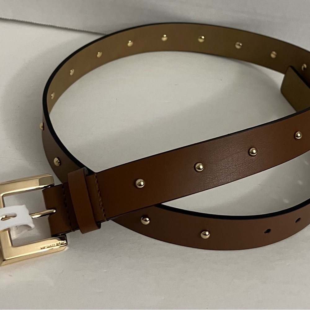 Michael Kors Leather Belt Brown Size Large - Picture 11 of 16